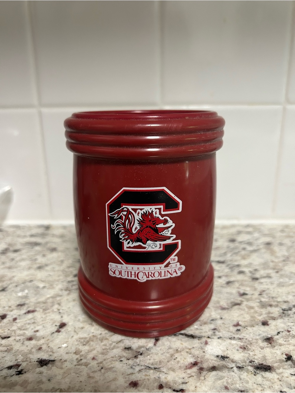 Garnet USC Can Cooler Koozie